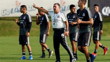 Entrenamiento de la selección mexicana de fútbol