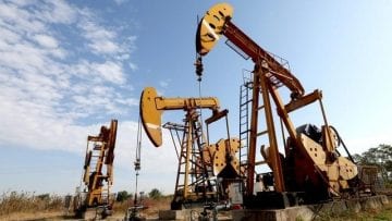 En la imagen de archivo una bomba de petróleo se ven en un campo petrolífero en Huaian, provincia de Jiangsu, China