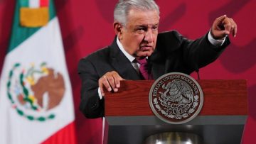 El presidente de México, Andrés Manuel López Obrador, durante la sesión de preguntas en la conferencia mañanera.
