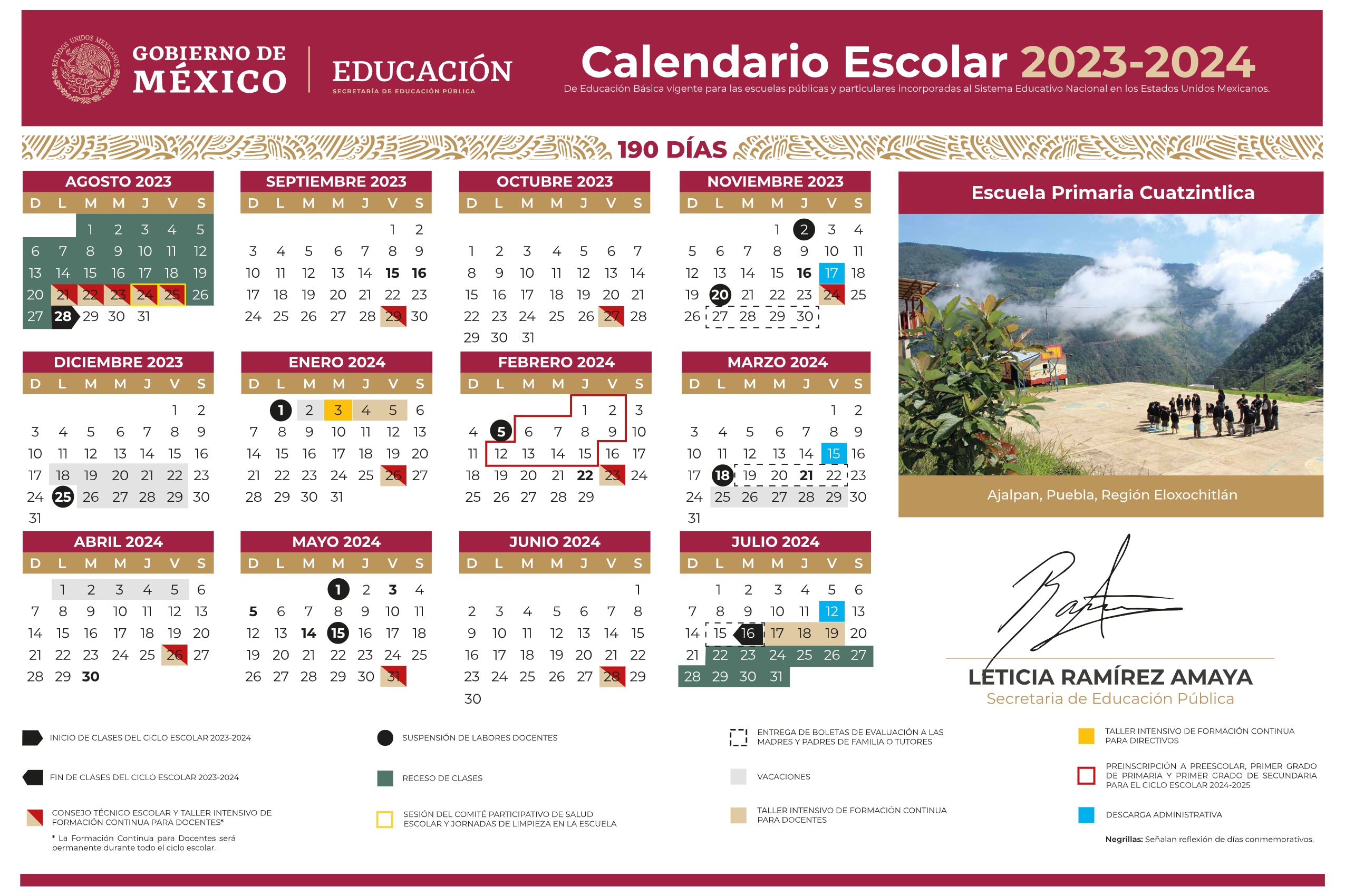Publica SEP Calendario Escolar 20232024 Canal 7 SLP 2023