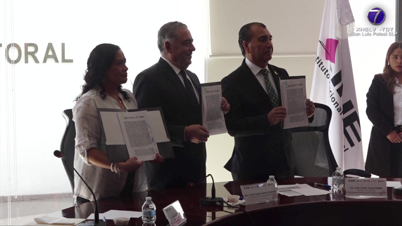 Firman convenio de colaboración el Instituto Nacional Electoral y la ...