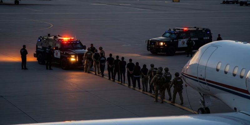 México extradita a 26 líderes criminales a Estados Unidos en operativo conjunto