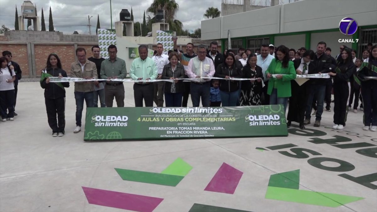 Inaugura Ayuntamiento Soledense aulas complementarias en preparatoria 1 Poky03InfraestructuraPreparatoria